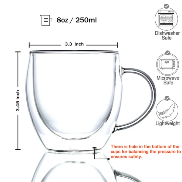 doublewallinsulatedborosilicateglassmug250ml 5