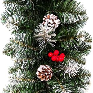 Свещник коледен с венец малък 6 2903 1